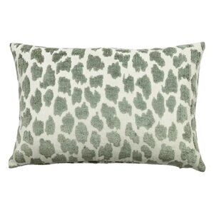 Herb Green Velvet Lumbar Pillow